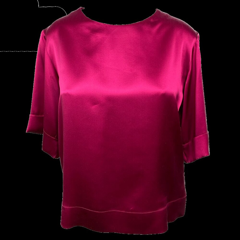 Fuschia Silk Top